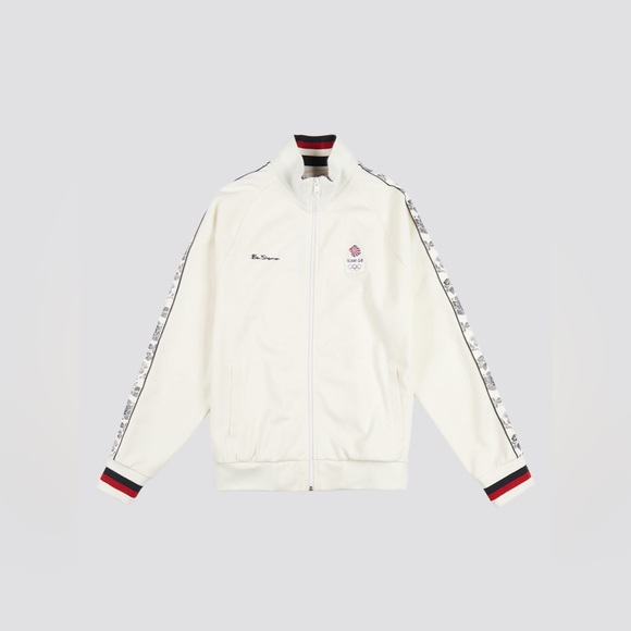 Ben Sherman Team GB Taped Track Top - Ivory - Picture 3 of 5